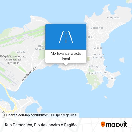 Rua Paracaúba mapa