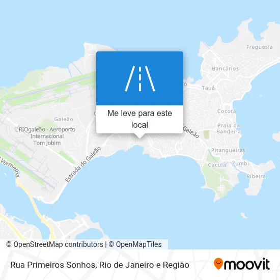 Rua Primeiros Sonhos mapa
