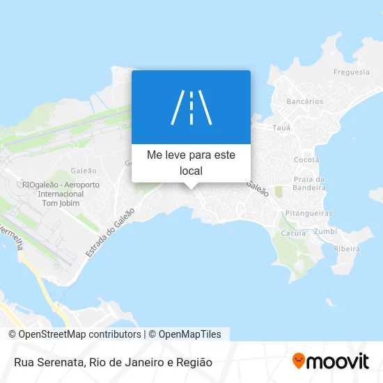 Rua Serenata mapa