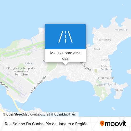 Rua Solano Da Cunha mapa