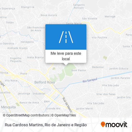 Rua Cardoso Martins mapa
