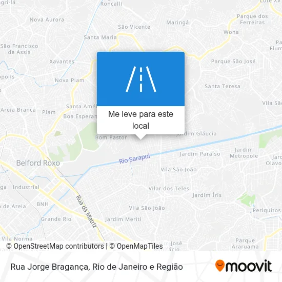 Rua Jorge Bragança mapa