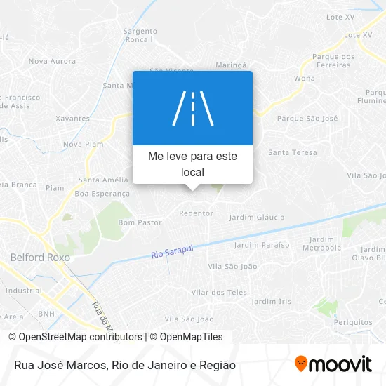 Rua José Marcos mapa