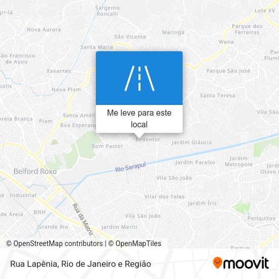 Rua Lapênia mapa