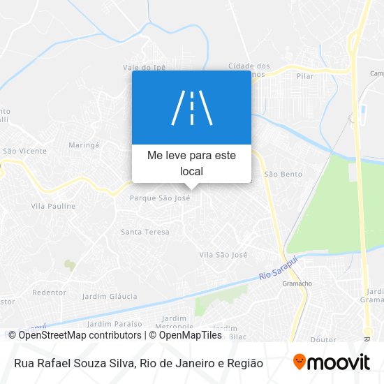 Rua Rafael Souza Silva mapa