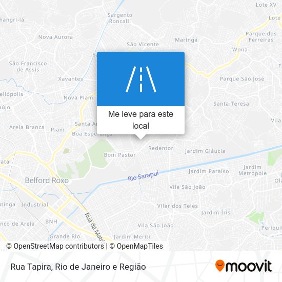 Rua Tapira mapa