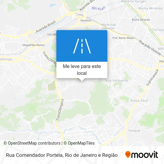 Rua Comendador Portela mapa