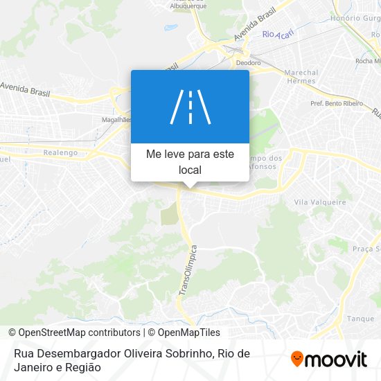 Rua Desembargador Oliveira Sobrinho mapa