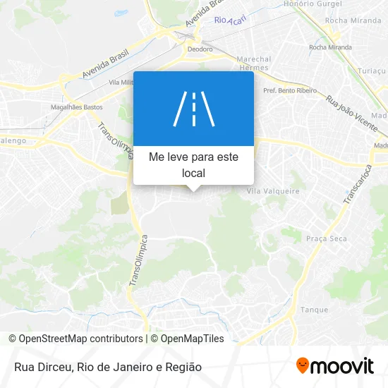 Rua Dirceu mapa