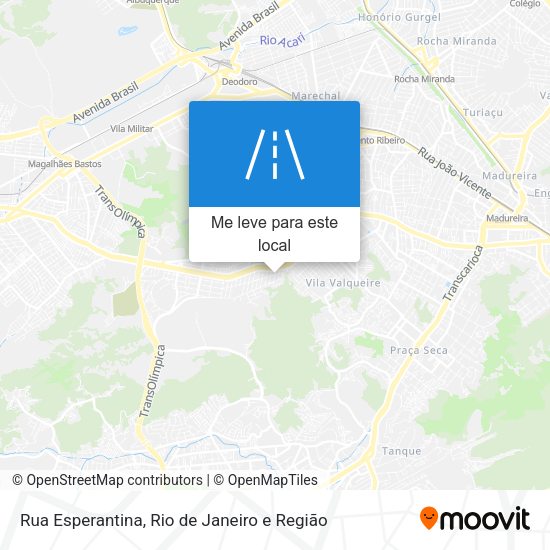 Rua Esperantina mapa