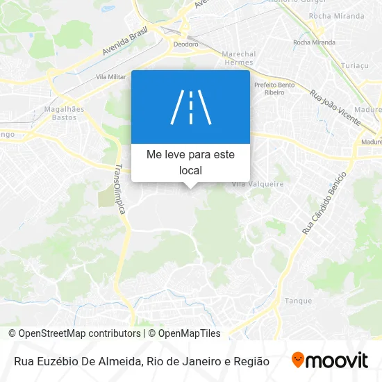 Rua Euzébio De Almeida mapa