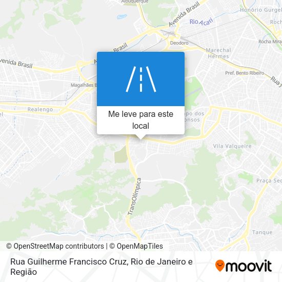 Rua Guilherme Francisco Cruz mapa