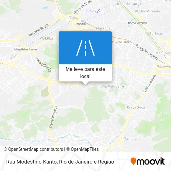 Rua Modestino Kanto mapa