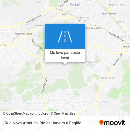 Rua Nova América mapa
