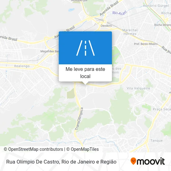 Rua Olímpio De Castro mapa