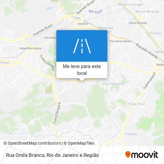 Rua Onda Branca mapa