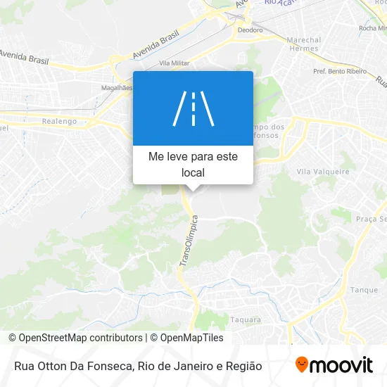 Rua Otton Da Fonseca mapa