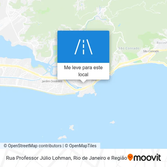 Rua Professor Júlio Lohman mapa