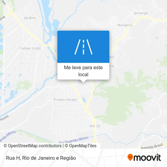 Rua H mapa