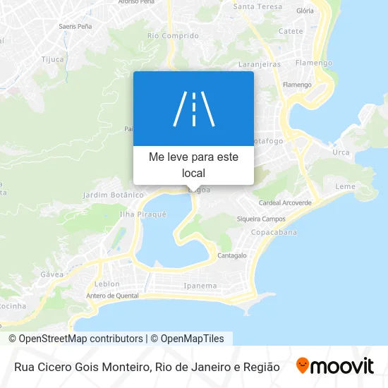Rua Cicero Gois Monteiro mapa