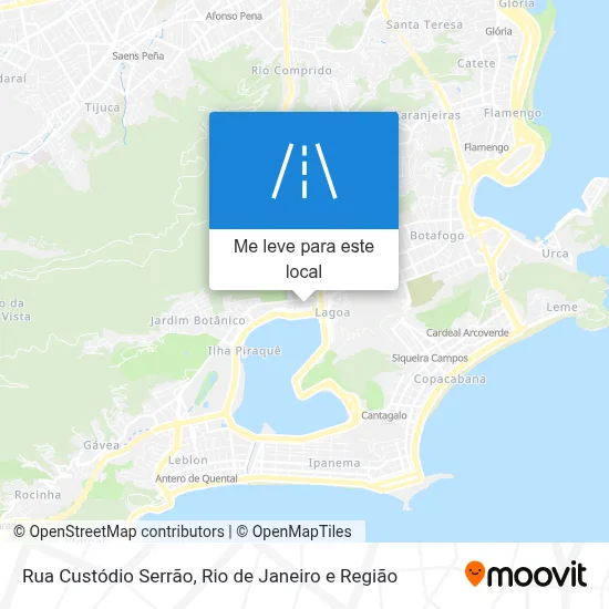 Rua Custódio Serrão mapa