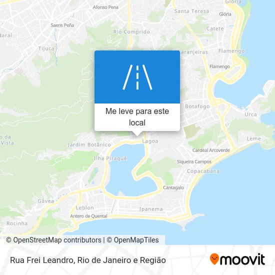 Rua Frei Leandro mapa