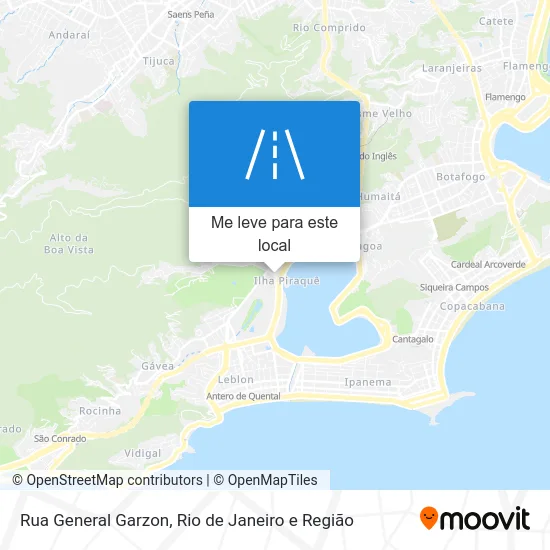 Rua General Garzon mapa