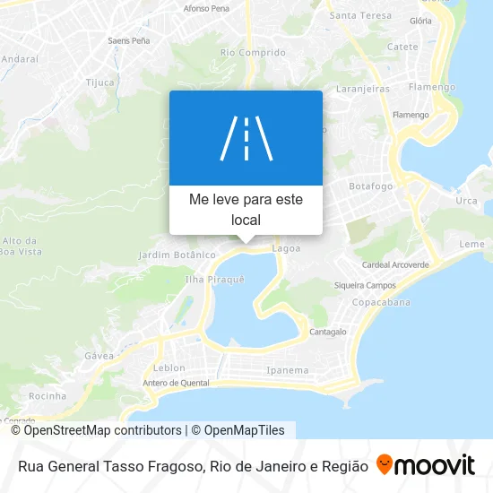 Rua General Tasso Fragoso mapa