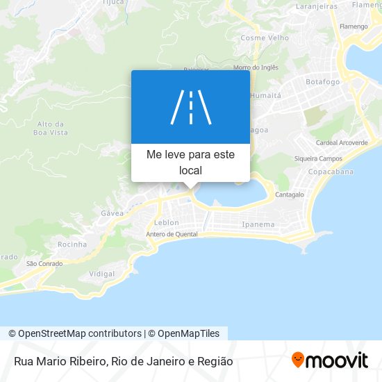 Rua Mario Ribeiro mapa