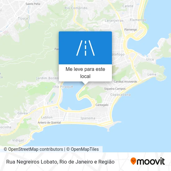 Rua Negreiros Lobato mapa