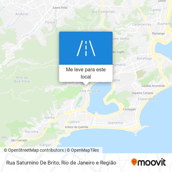 Rua Saturnino De Brito mapa