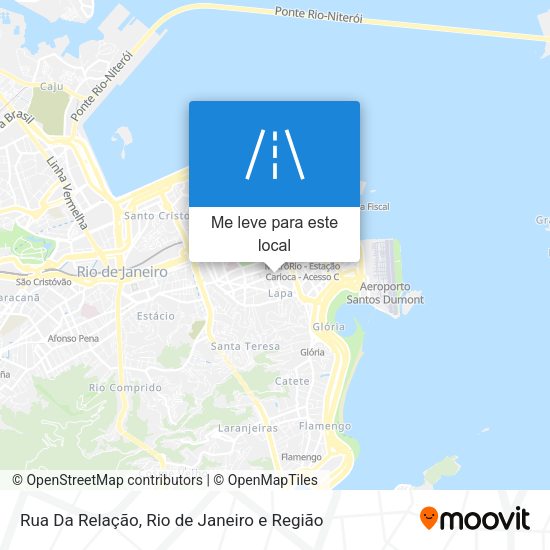 Rua Da Relação mapa
