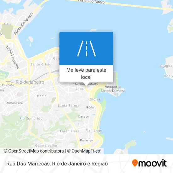 Rua Das Marrecas mapa