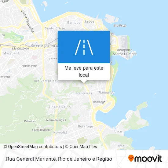 Rua General Mariante mapa