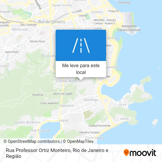 Rua Professor Ortiz Monteiro mapa
