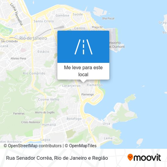 Rua Senador Corrêa mapa