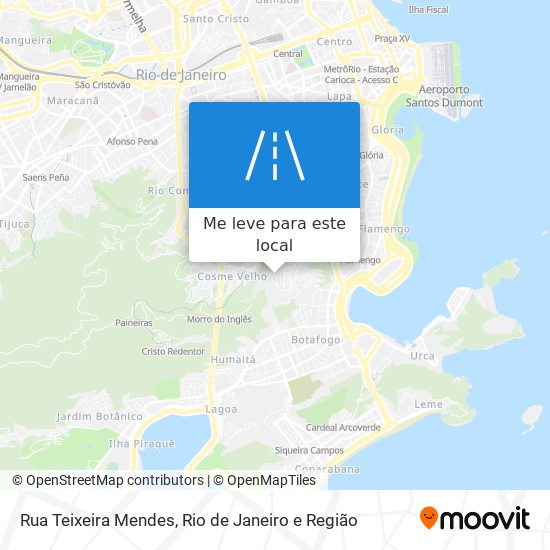 Rua Teixeira Mendes mapa