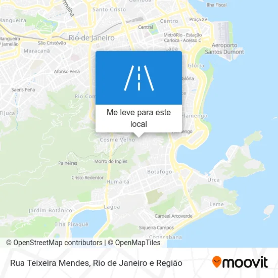 Rua Teixeira Mendes mapa