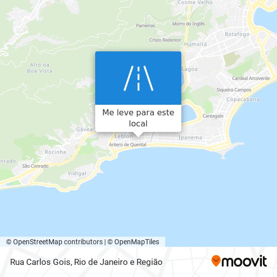 Rua Carlos Gois mapa