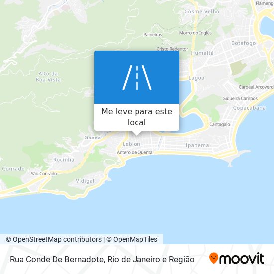 Rua Conde De Bernadote mapa