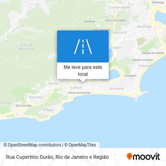 Rua Cupertino Durão mapa