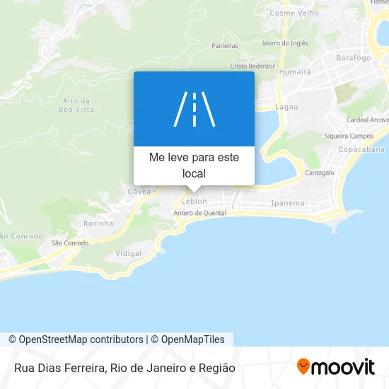 Rua Dias Ferreira mapa