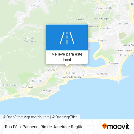 Rua Félix Pacheco mapa