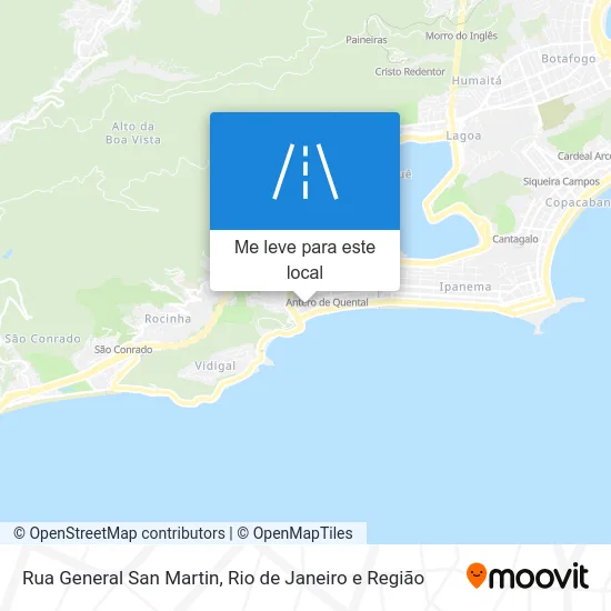 Rua General San Martin mapa