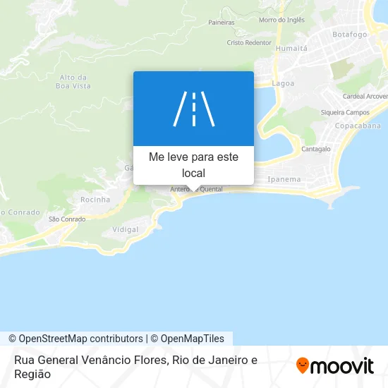Rua General Venâncio Flores mapa