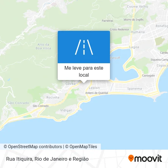 Rua Itiquira mapa