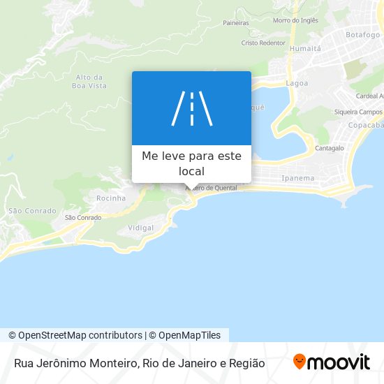 Rua Jerônimo Monteiro mapa