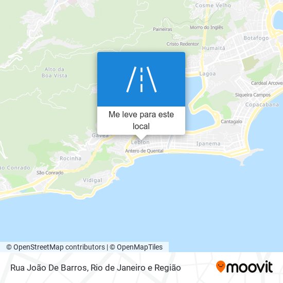 Rua João De Barros mapa