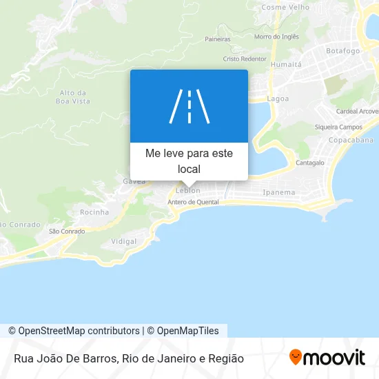 Rua João De Barros mapa
