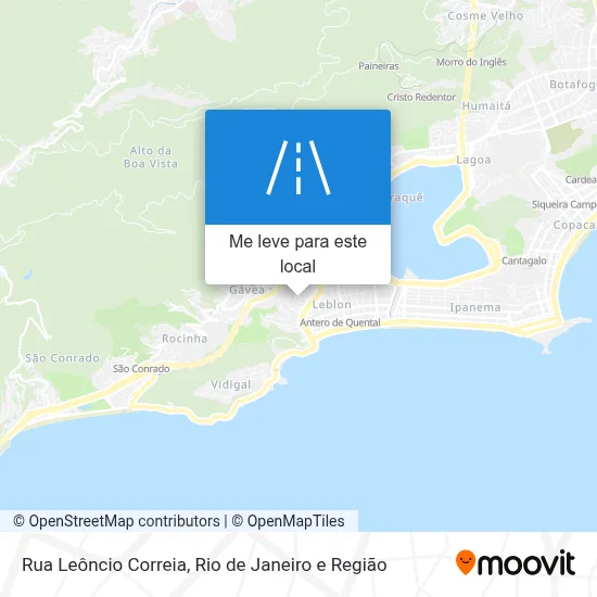 Rua Leôncio Correia mapa